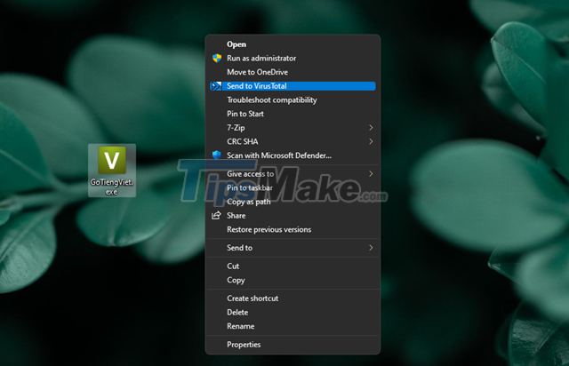 How to check the 'clean' level of a file before using it on a Windows computer Picture 10