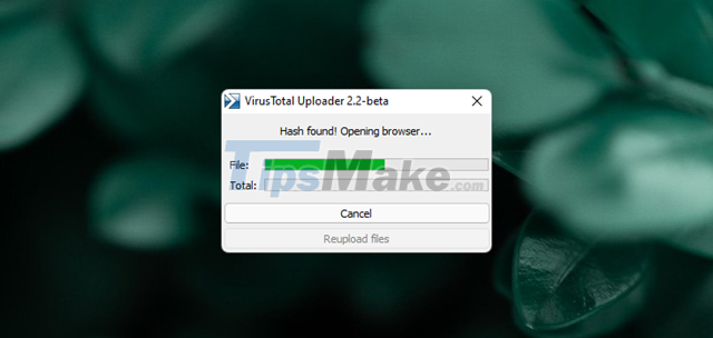 How to check the 'clean' level of a file before using it on a Windows computer Picture 11
