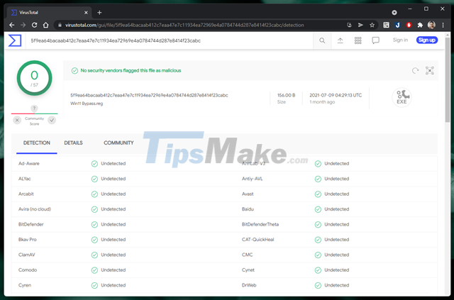 How to check the 'clean' level of a file before using it on a Windows computer Picture 7
