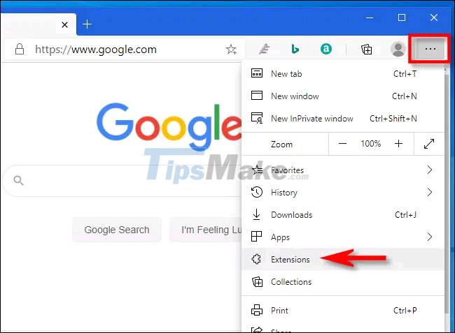 How to choose an extension that appears on the Microsoft Edge toolbar Picture 5