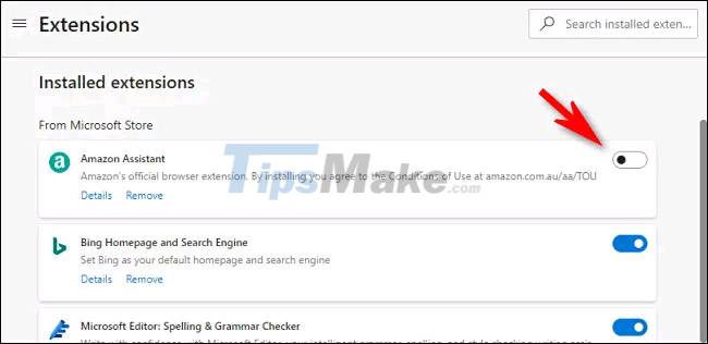 How to choose an extension that appears on the Microsoft Edge toolbar Picture 6