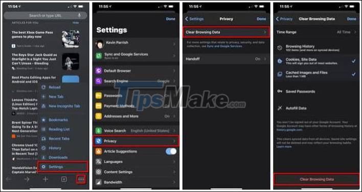 How to clear cache on iPhone Picture 4