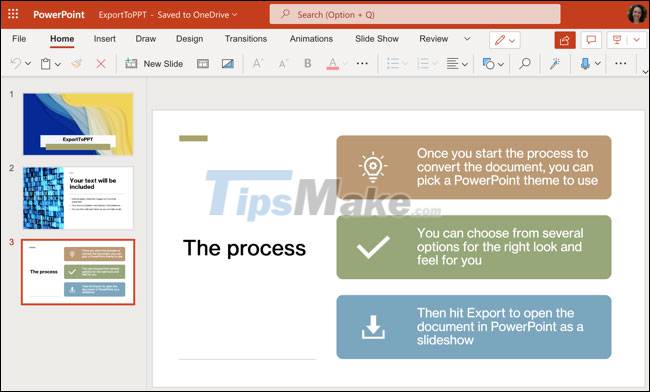How to convert and export Word document files into PowerPoint presentations Picture 5