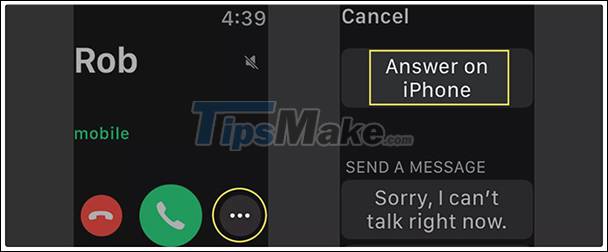 How to convert calls from Apple Watch to iPhone Picture 1