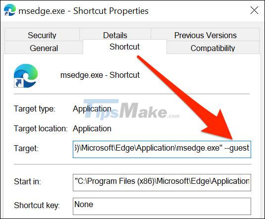 How to create a guest access shortcut for Chrome or Edge Picture 10