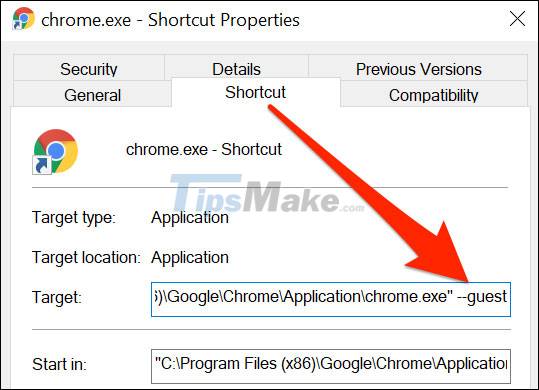 How to create a guest access shortcut for Chrome or Edge Picture 5