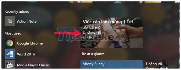 How to create notes in Action Center in Windows 10 Picture 13
