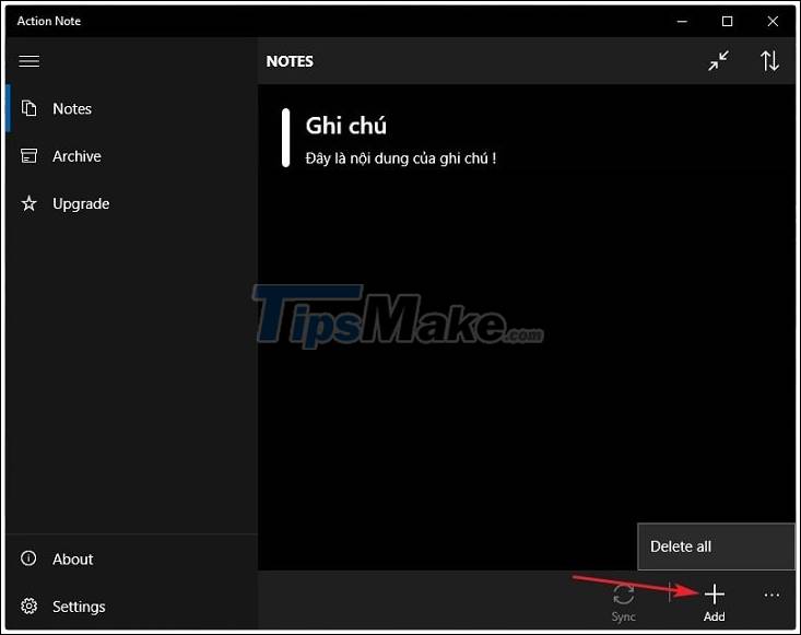 How to create notes in Action Center in Windows 10 Picture 7