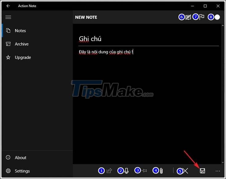 How to create notes in Action Center in Windows 10 Picture 9