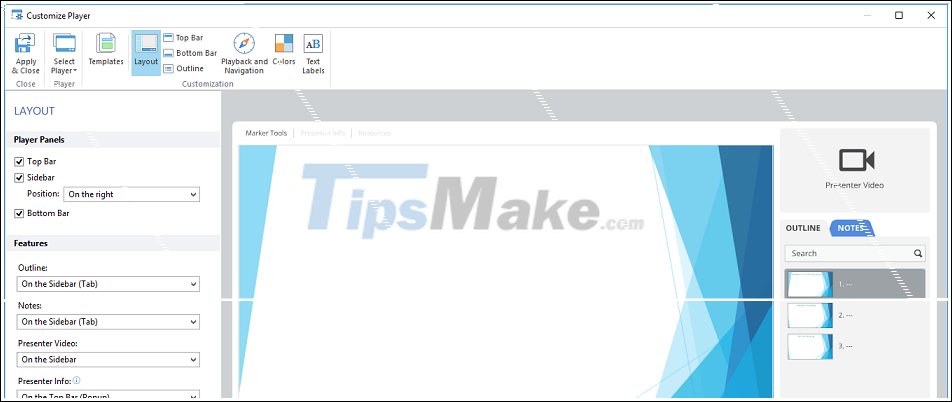 How to customize the interface of lectures by Player in iSpring Suite Picture 5