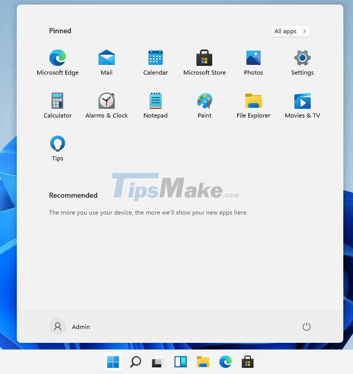 How to customize the Taskbar and Start Menu of Windows 11 - TipsMake.com