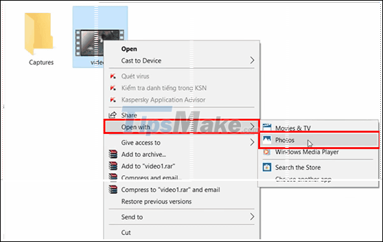 How to cut Video on Windows 10 without software Picture 3