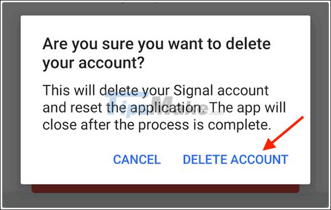 How to delete Signal account Picture 5