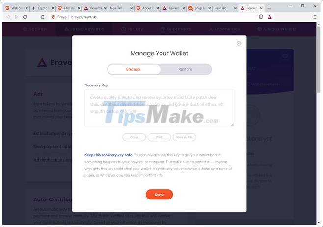 How to earn and use virtual currency with Brave browser Picture 10