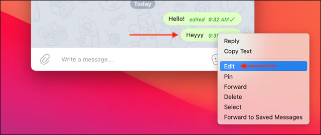 How to edit sent messages in Telegram Picture 12