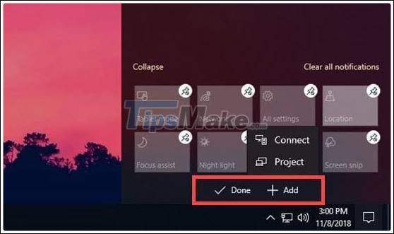 How to edit the Action Center button in Windows 10 Picture 5