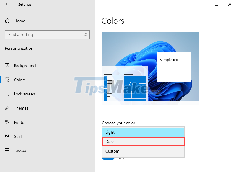 How to enable Dark mode on Windows 11 Picture 4