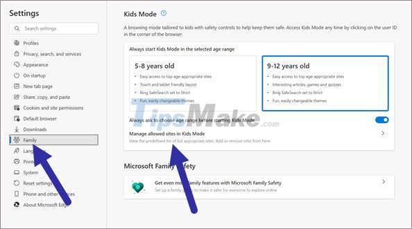 How to enable Kids Mode in the Edge browser Picture 4
