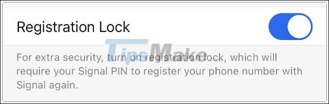 How to enable Registration Lock in Signal Picture 4