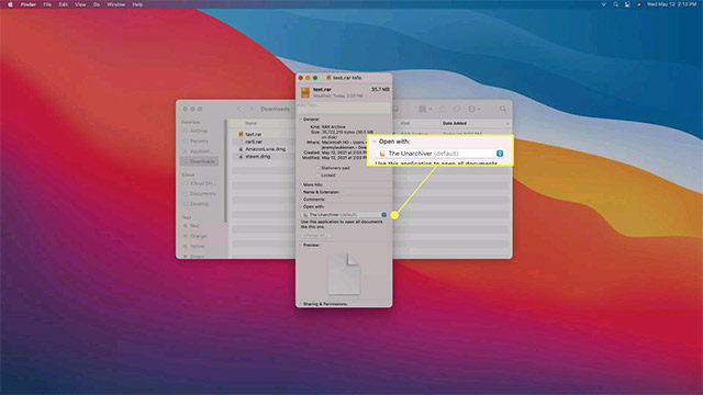 How to extract, open RAR files on Mac Picture 11
