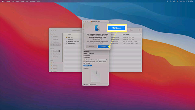 How to extract, open RAR files on Mac Picture 13