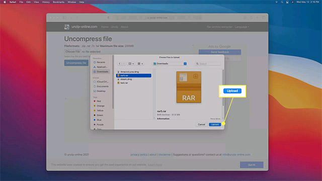 How to extract, open RAR files on Mac Picture 15