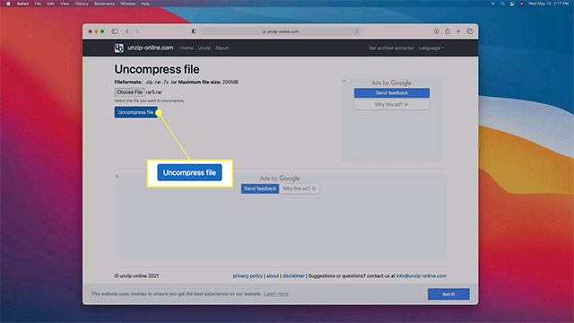 How to extract, open RAR files on Mac Picture 16