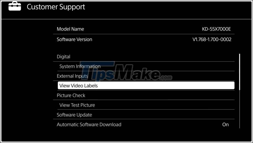 How to factory reset on a Sony Smart TV Picture 4