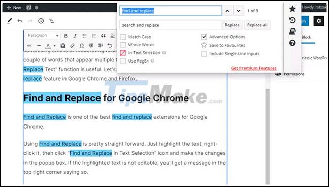 How to find and replace text in Chrome and Firefox Picture 1