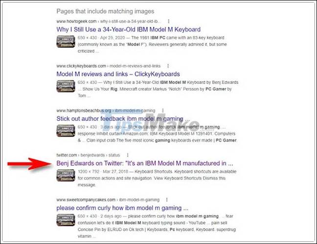 How to find other versions of the image on Google Picture 4
