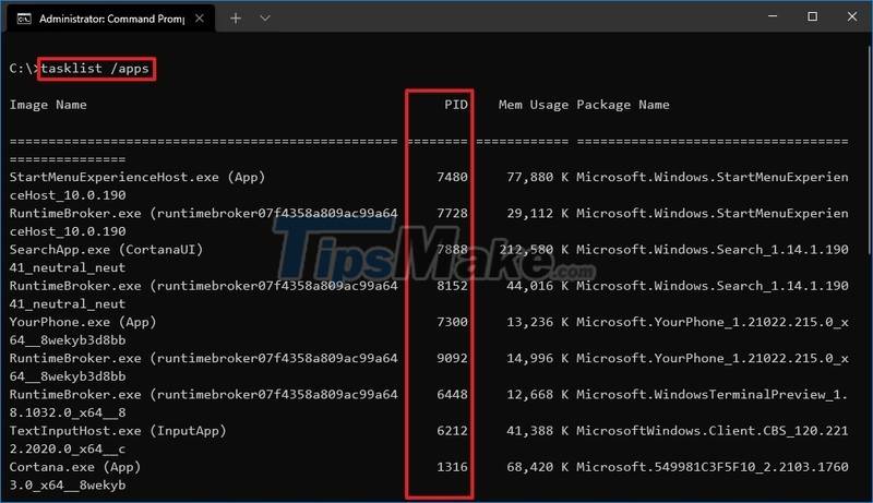 How to find the Process ID of the application on Windows 10 Picture 5