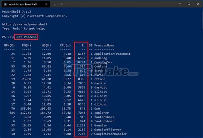 How to find the Process ID of the application on Windows 10 Picture 7