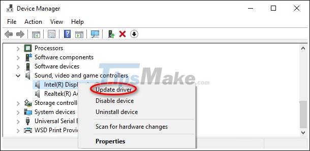 How to fix Computer loss sound after Windows 10 Update Picture 3