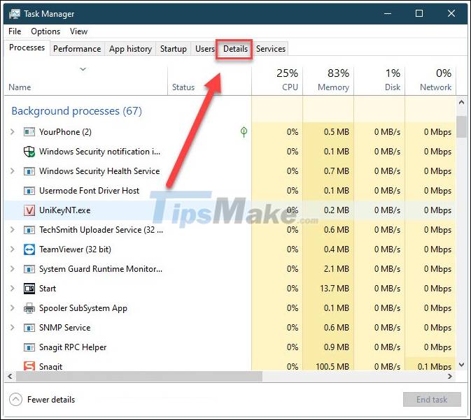 How to fix CPU working 100% - TipsMake.com