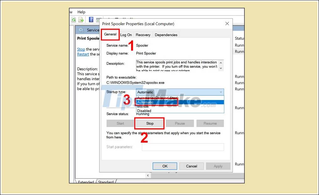 How to fix Print Spooler Error on the printer - TipsMake.com