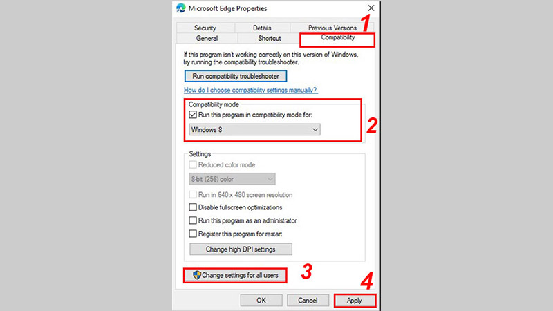 2. Use Compatibility Mode — How to Fix Status_?invalid_?image_?hash Error on Microsoft