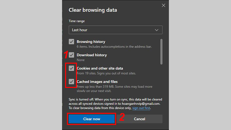 7. Clear data and cache — How to Fix Status_?invalid_?image_?hash Error on Microsoft