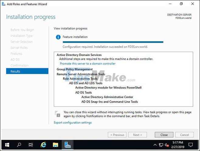 How to install Active Directory on Windows Server 2019 Picture 10
