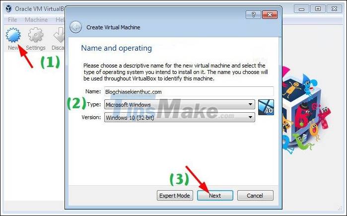 How to install and set up the software to create VirtualBox virtual machine version 5.xx Picture 25