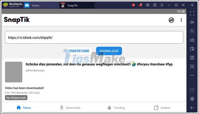 How to install and use SnapTik on a computer Picture 10