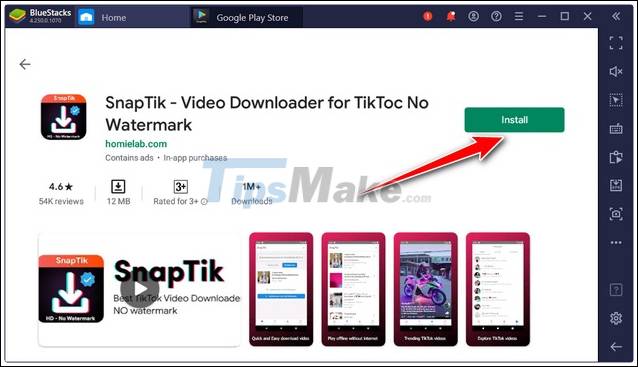 How to install and use SnapTik on a computer Picture 3