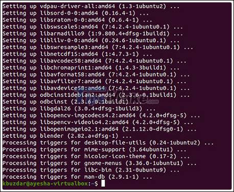 How to install Blender 3D on Ubuntu 20.04 Picture 3