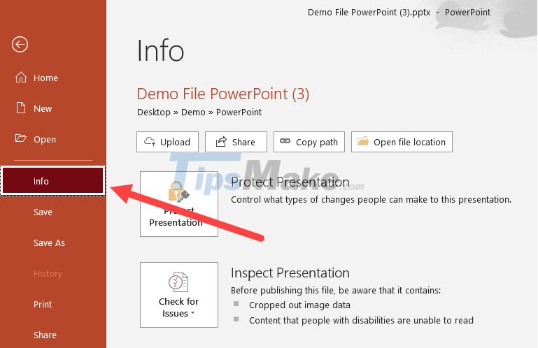 How to lock, not edit PowerPoint files Picture 2