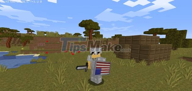 How to make a diamond shield in Minecraft Picture 1