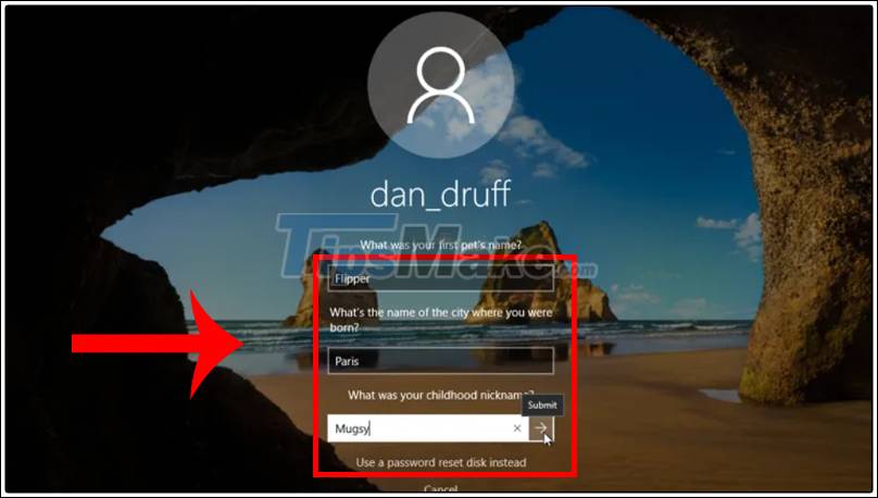 How to open a computer when forgetting password Windows 10 Picture 10