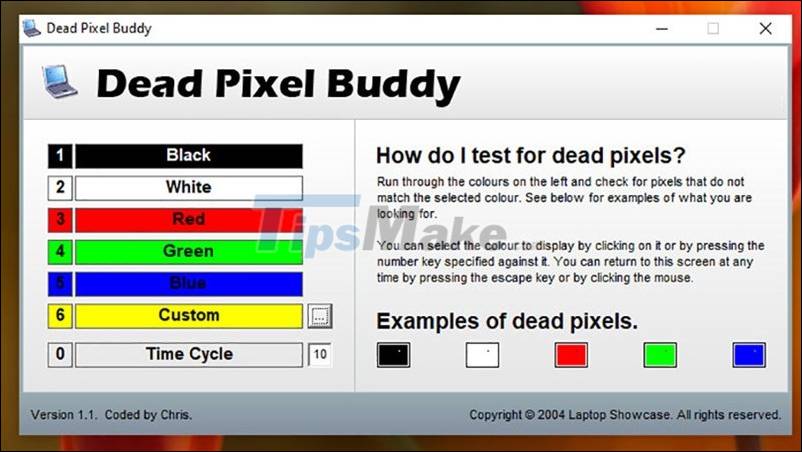 How to quickly check the laptop screen for any damaged pixels? Picture 6