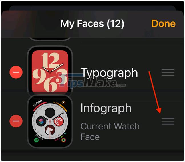 How to rearrange the order of the watch faces on Apple Watch Picture 10