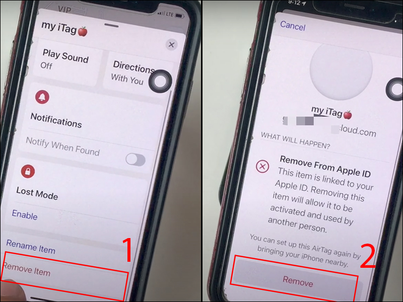 How to remove and reset Apple AirTag from iPhone Picture 3