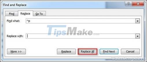 How to Remove spaces and carriage returns in Word Picture 3
