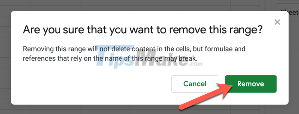 How to rename, name rows or columns in Google Sheet Picture 7